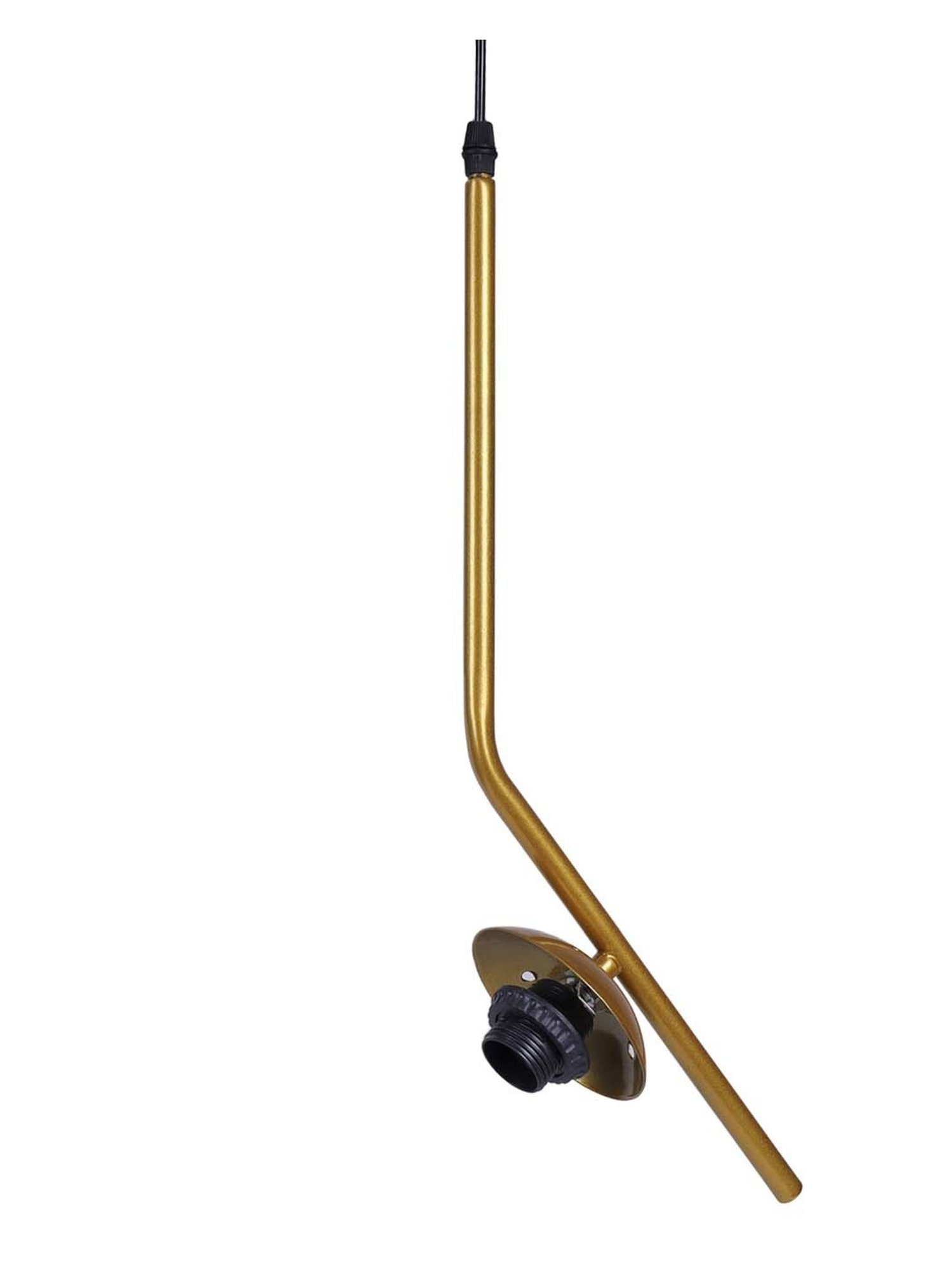 Homesake Modern Blue & Golden Metal Globe Lampshade Pendant Indoor Hanging Light - Set of 1