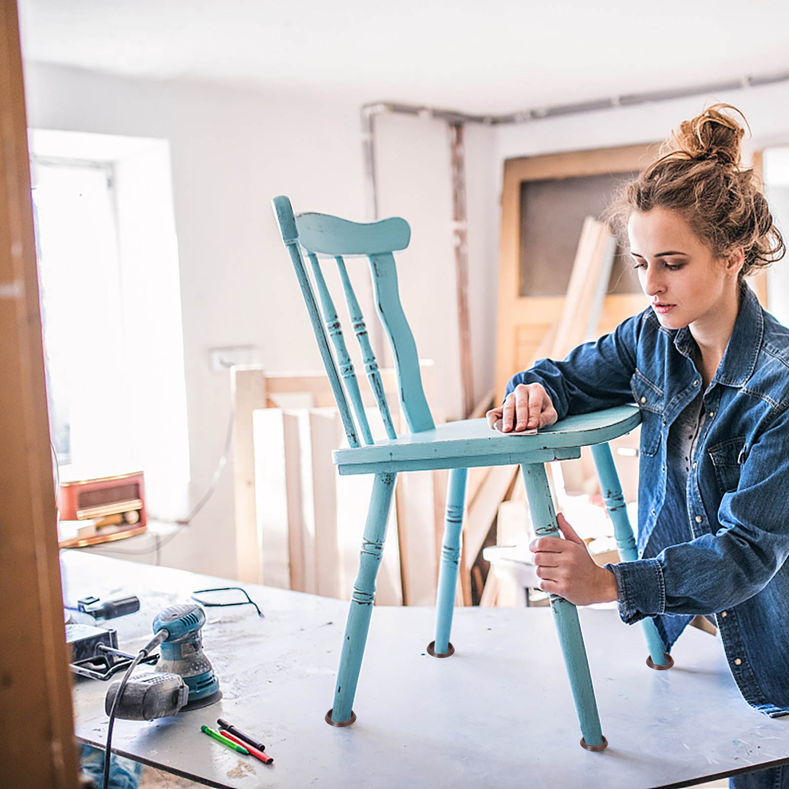 One Pair 5A Drumsticks Nylon Drum Sticks Black