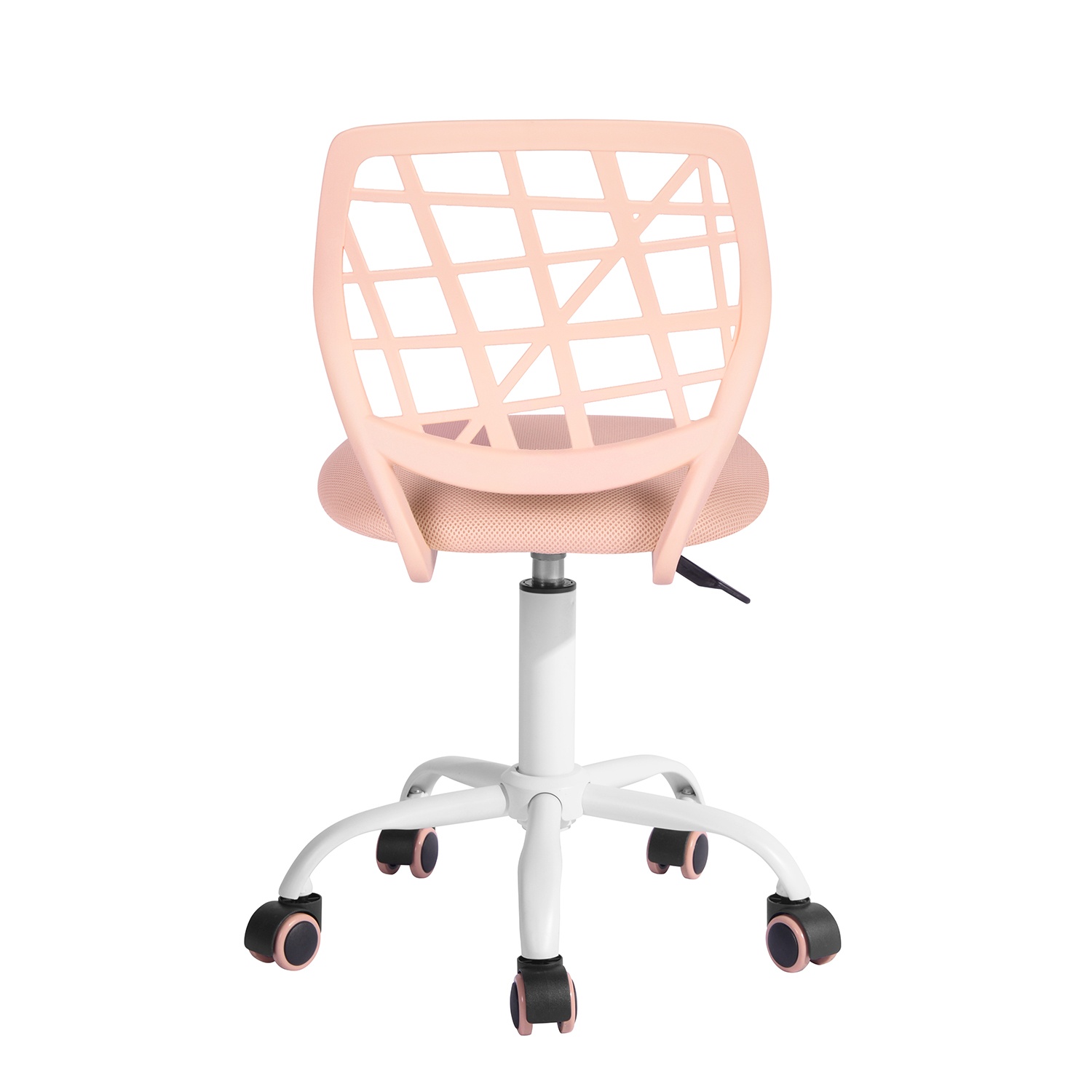 FurnitureR Teen Task Chair Height Adjustable Swivel Rolling,Children Student Computer Desk Chair,Pink