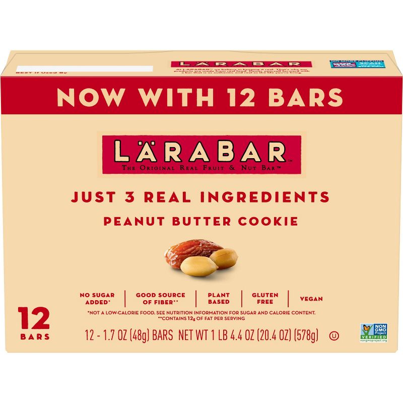 Larabar Peanut Butter Cookie Protein Bar - 20.4oz/12ct