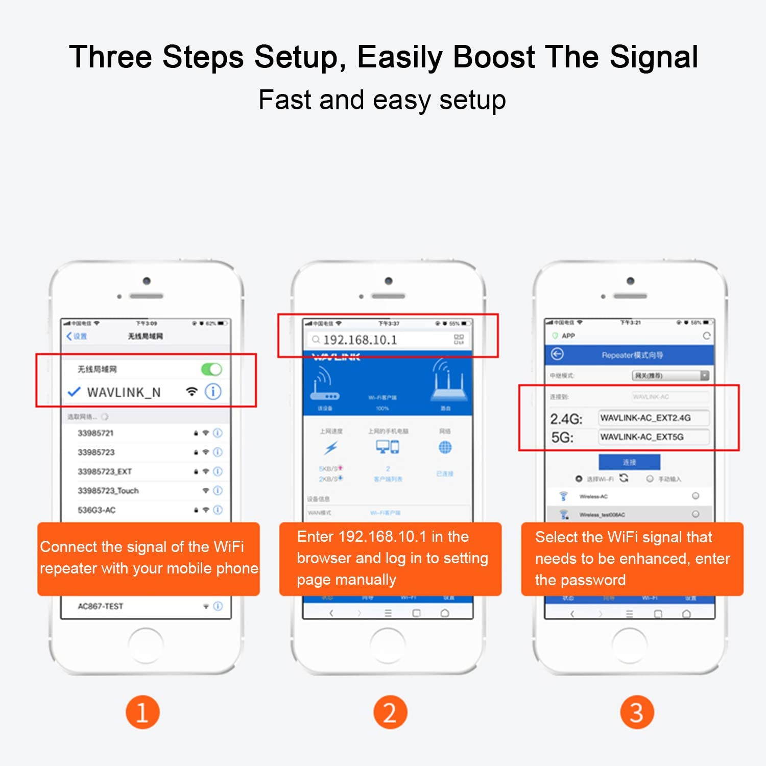 AC1200 WiFi Range Extenders,Signal Booster 1200Mbps 2.4+5Ghz Dual Band Wi-Fi Amplifier Repeater/Wireless Router/Access Point AP 3 in 1, Wall Plug Design for Convenient Placement