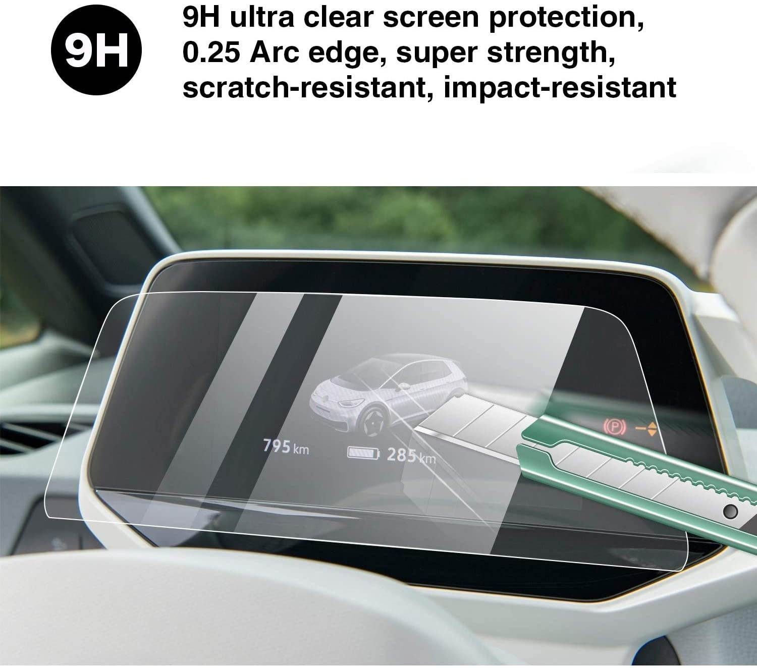 YEE PIN Screen Protector for 2020 ID.3 ID.4 5.3 Inch Navigation Dashboard Touch Screen Premium Tempered Glass Screen Protector