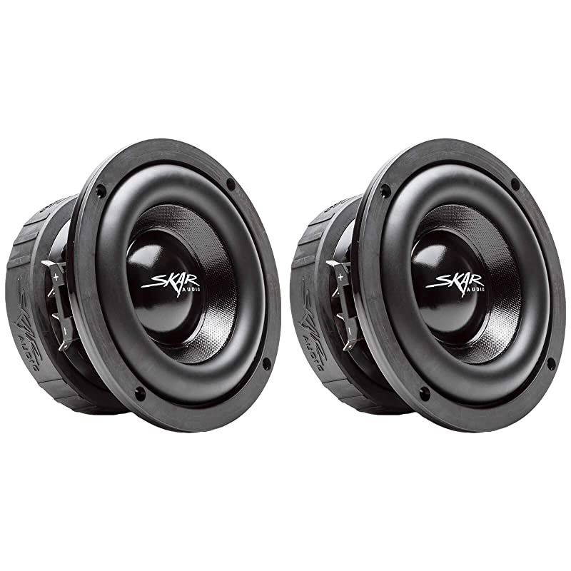 2  EVL65 D4 65 400 Watt Max Power Dual 4 Ohm Car Subwoofers Pair of 2 BNDLEEVL65D4x2