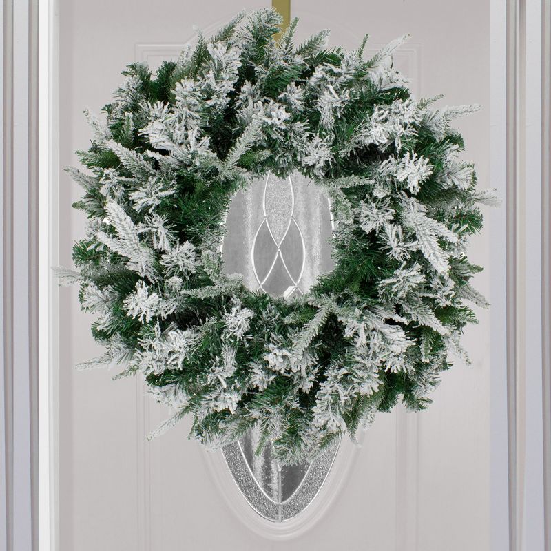 Northlight Flocked Winfield Fir Artificial Christmas Wreath - 24-Inch, Unlit