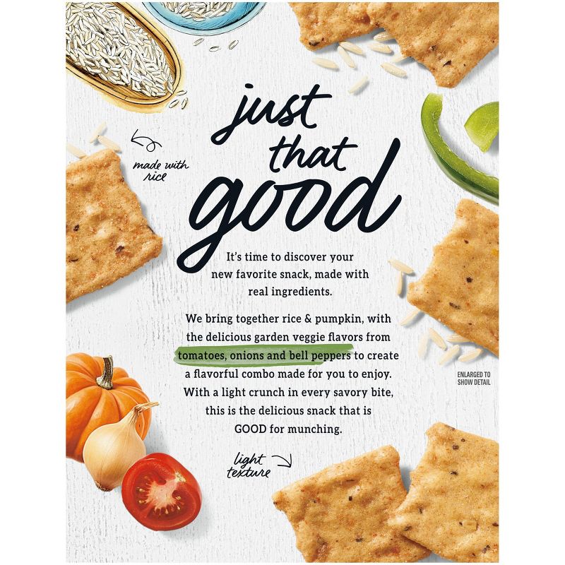 Good Thins: The Rice One - Veggie Blend Crackers - 3.5oz