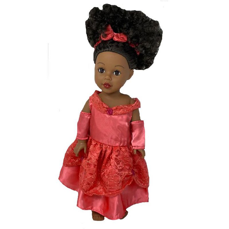 Doll Clothes Superstore Orange Princess Dress Fits 18 Inch Girl Dolls Like Our Generation American Girl