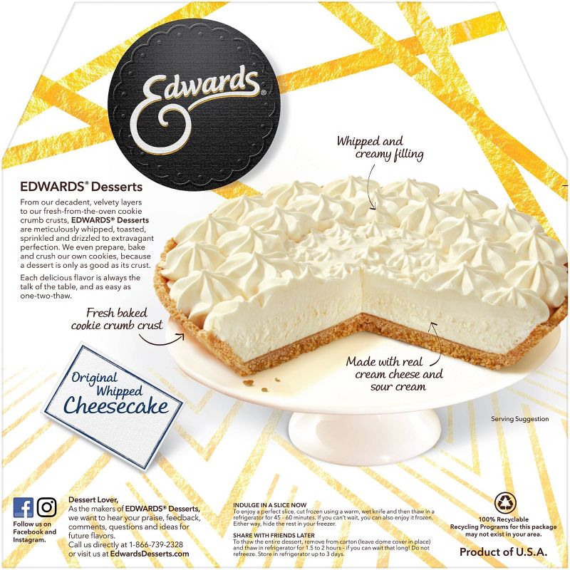 Edwards Frozen Original Whipped Cheesecake - 24oz