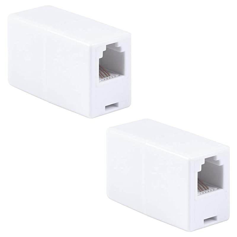 inLine Coupler 2 Pack Ideal for Telephones Answering Machines Modems Fax Machines Caller ID Display White 46063