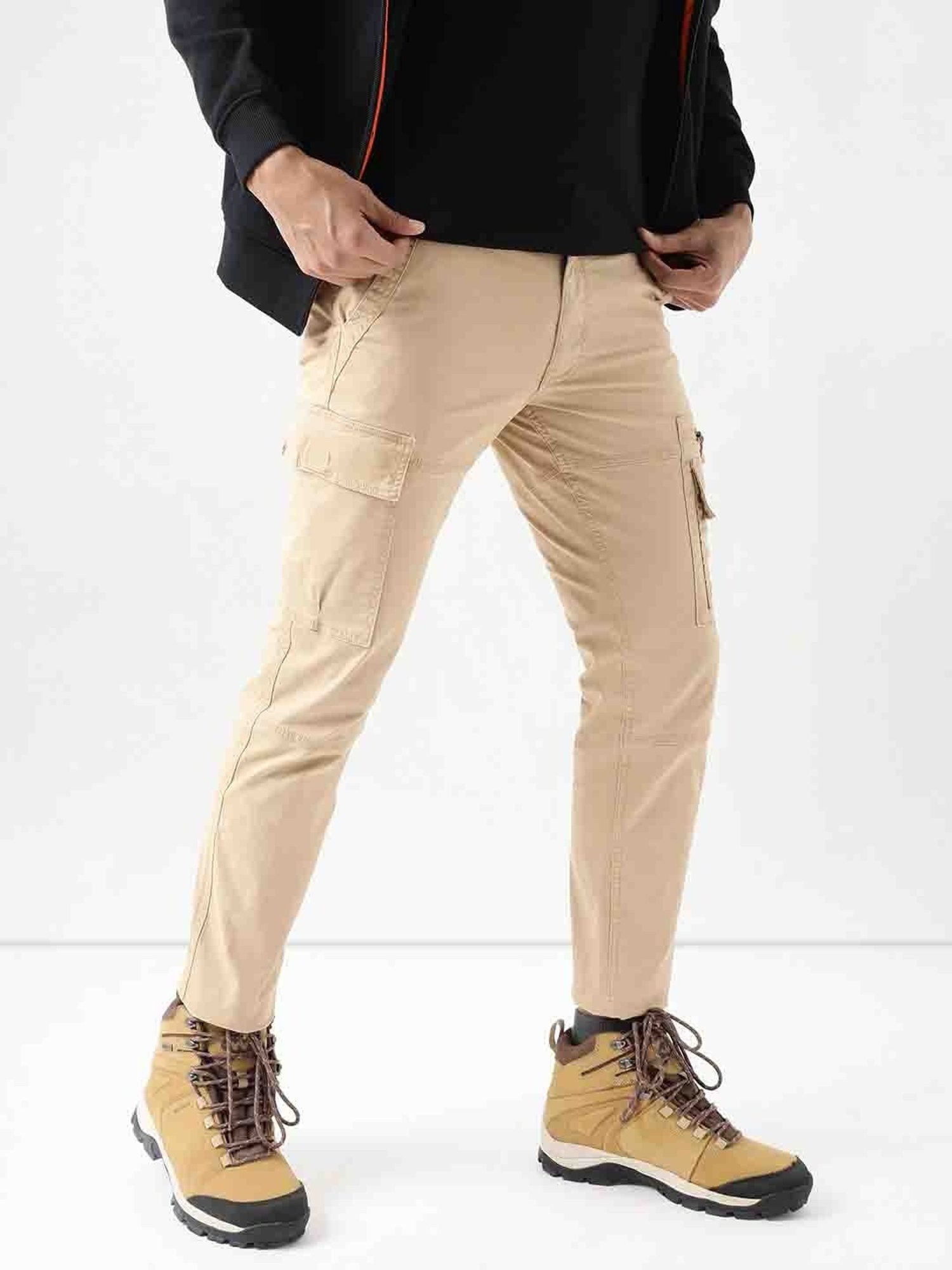 Wildcraft Khaki Regular Fit Cargos