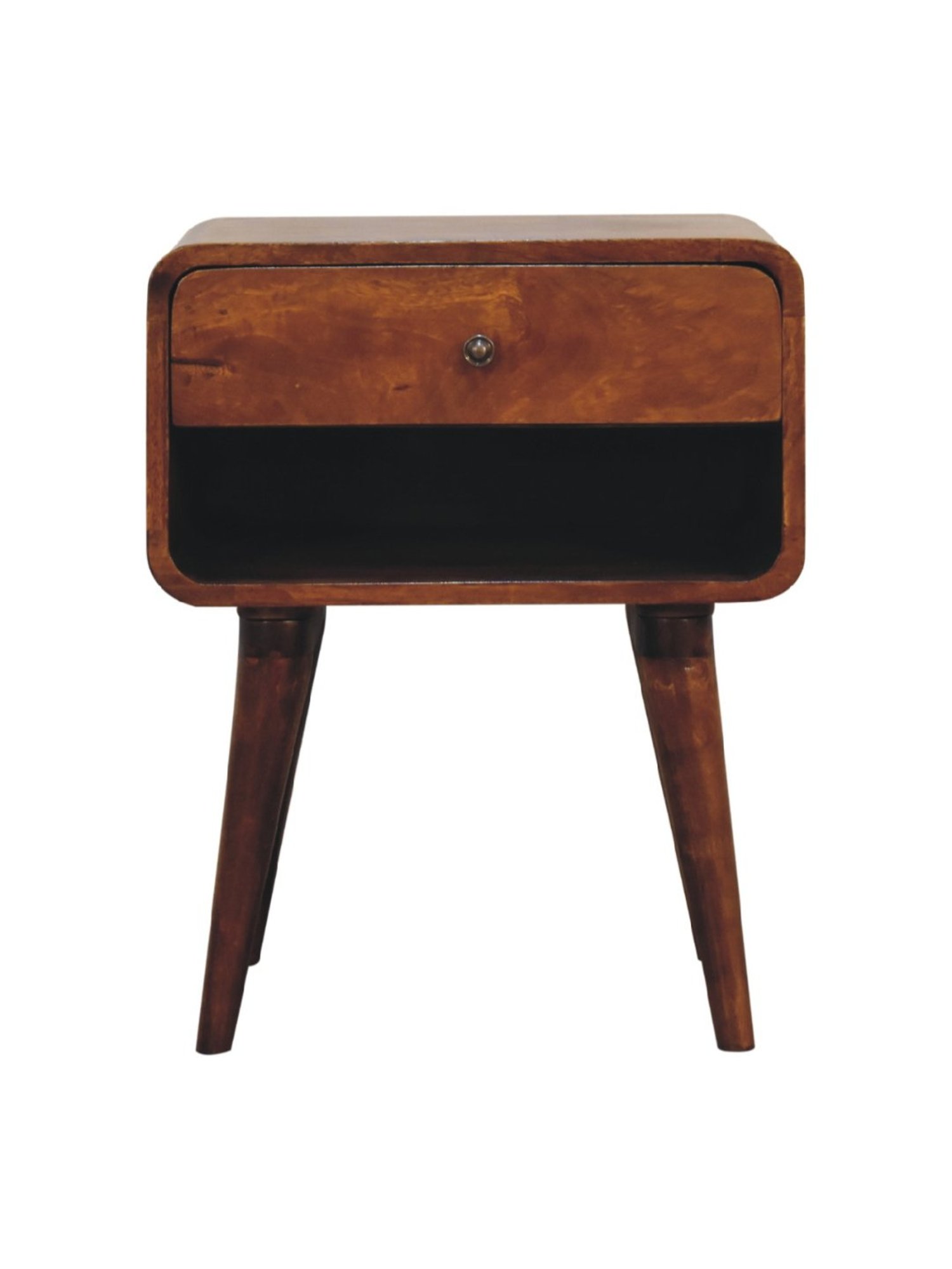 Sleepyhead Ally Teak Brown Sheesham Wood Bedside Table