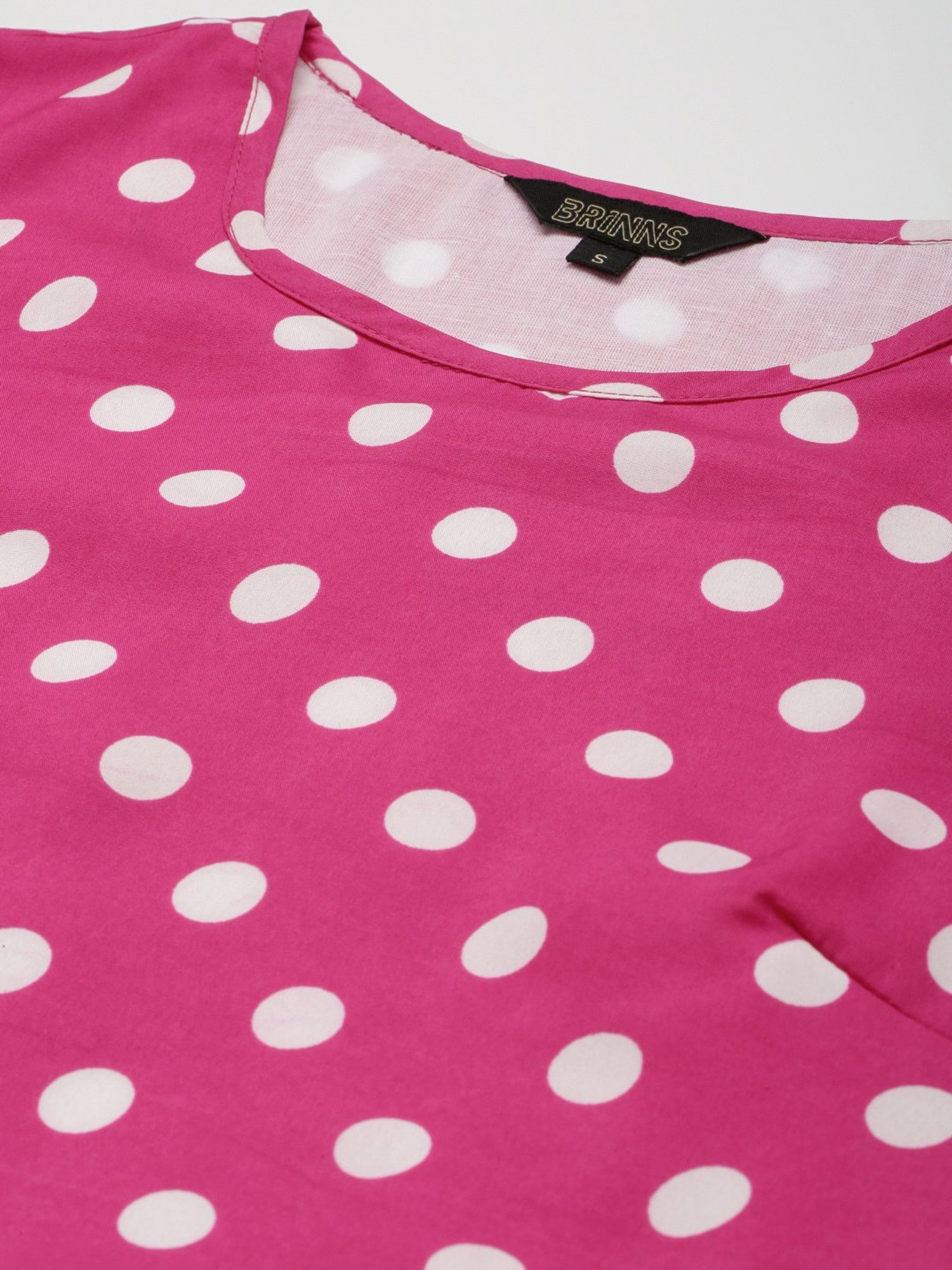 BRINNS Pink Printed Midi A Line Dress