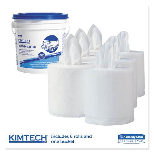 KIMTECH PREP Wipers for Disinfectants Sanitizers, 12 x 12 1/2, White,