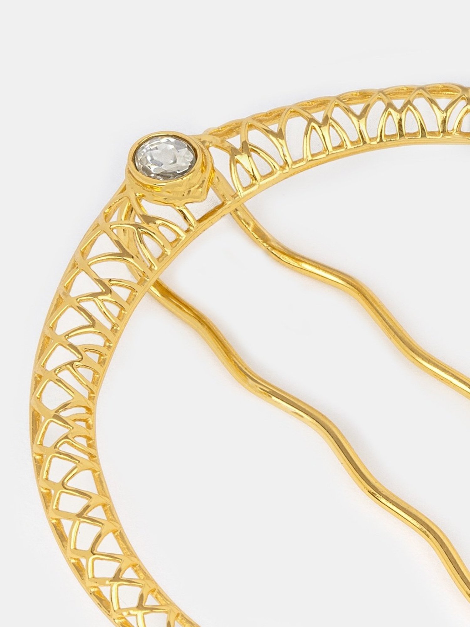 Shaya 92.5 Sterling Silver Queen of Organising Juda Pin Headpiece for Women