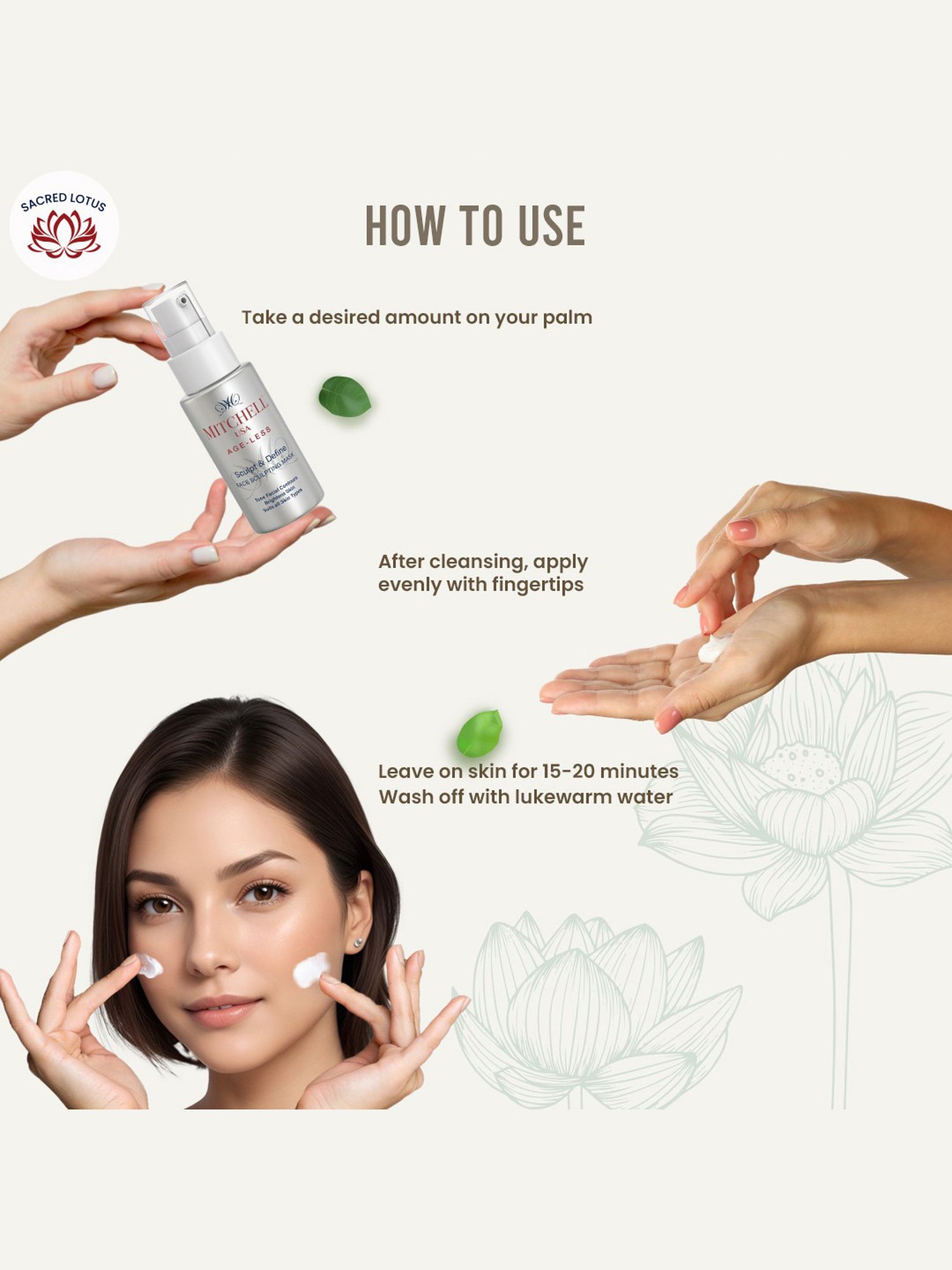 Mitchell USA Anti-aging Face Sculpting Mask - 50 gm