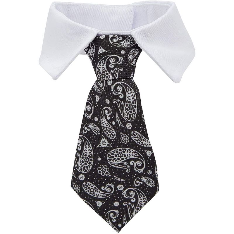 Zodaca 4 Pack Dog Suit Collars and Bow Ties, Costume for Puppy (4 Sizes)