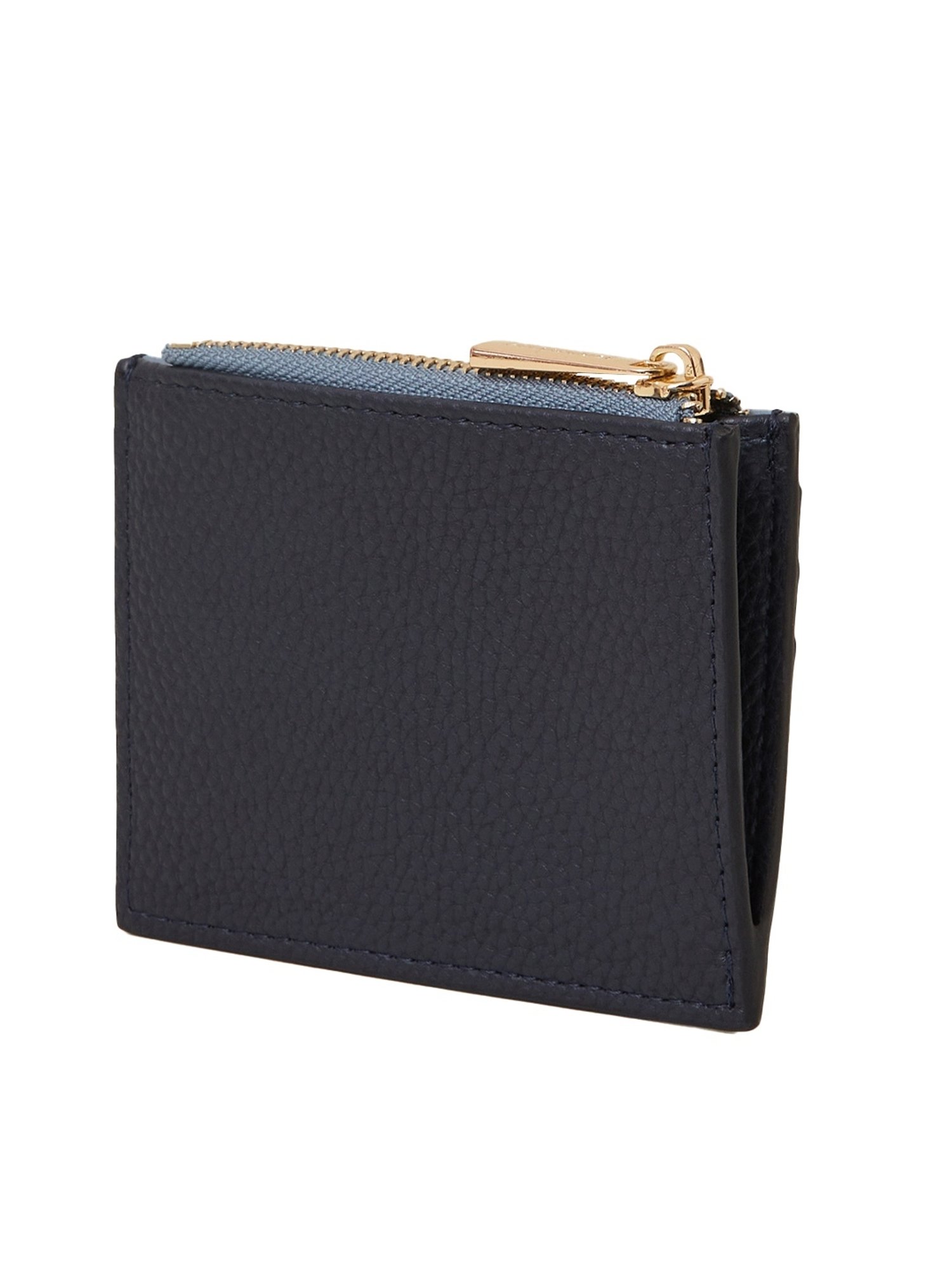 Accessorize London Navy Blue Color Block Card Holder