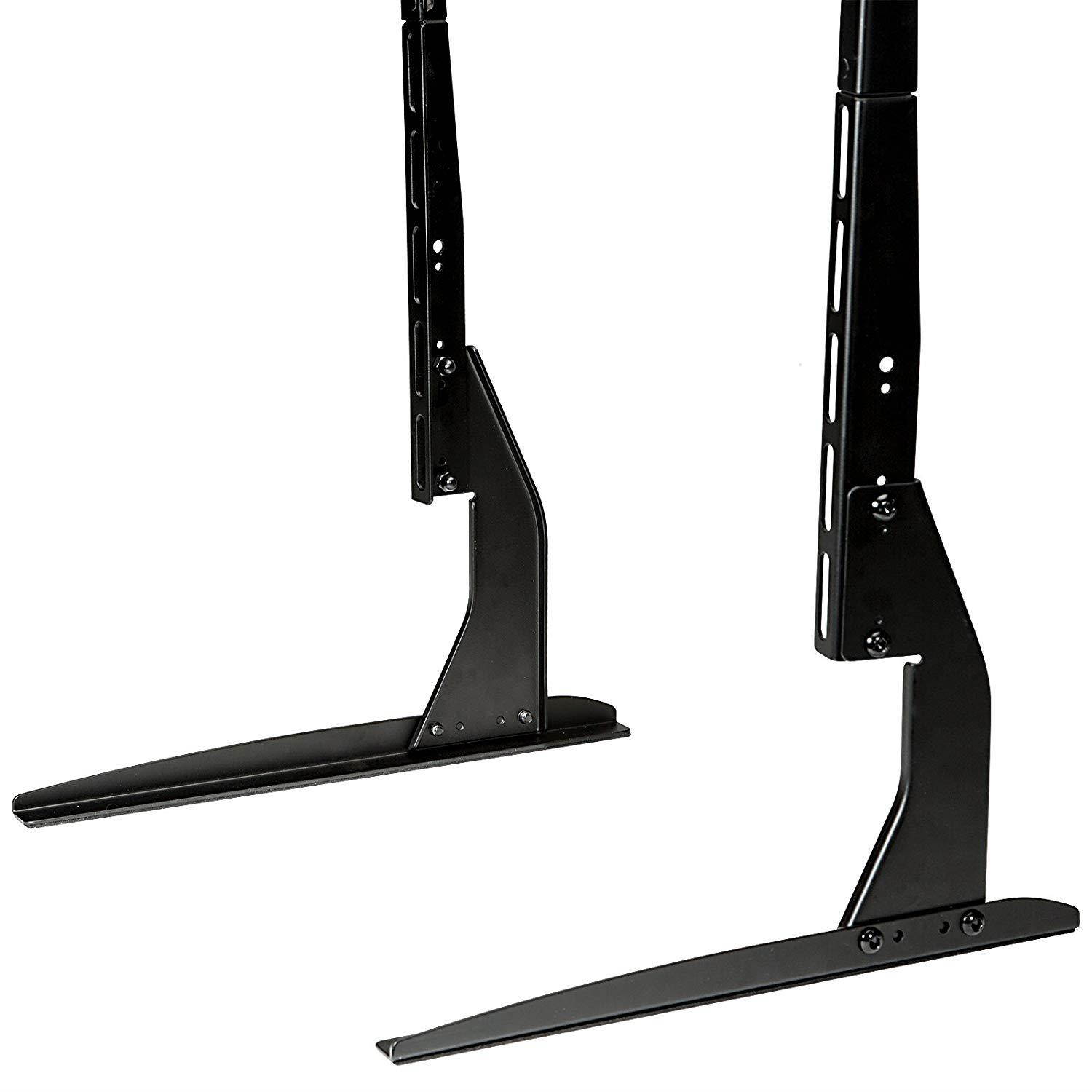 Mount Factory Modern Tabletop TV Stand - Universal Flat Screen Base Replacement for 24" 32" 40" 42" 50" 55" 60" 65" Screens