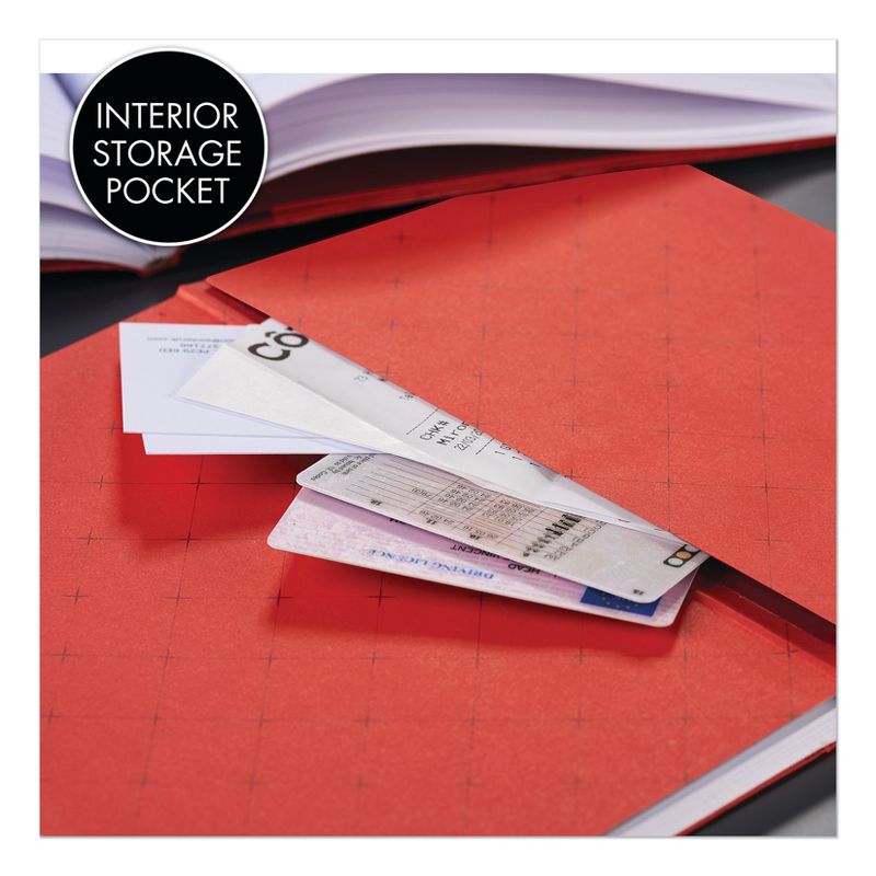 Black N' Red Notebook Case Bound 8-2/5"Wx3/5"Lx11-3/4"H Black/Red 400110478