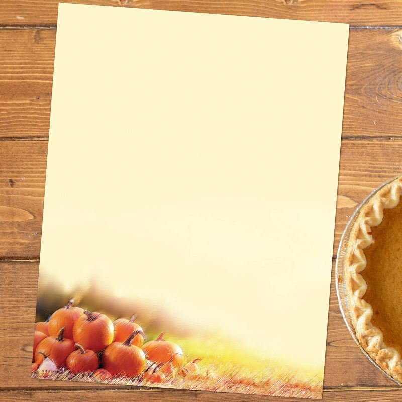 80ct Glistening Pumpkins Letterhead