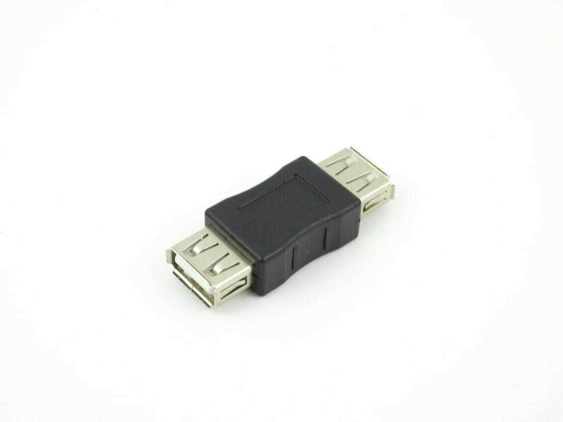 New 2 Pack USB A Female to USB A Female Coupler USB 2.0 Adapter