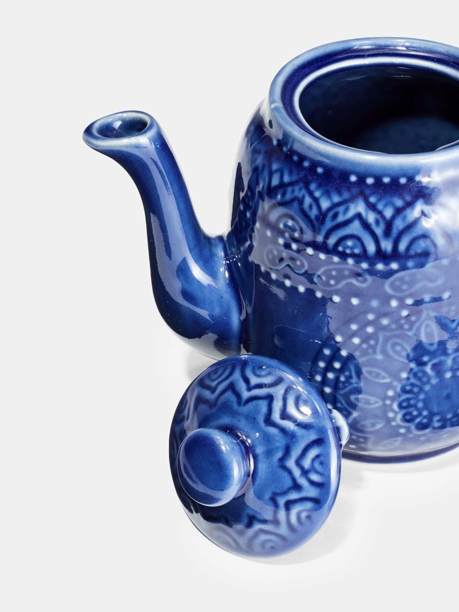 Fabindia Home 'Nilaya' Navy Ceramic Tea Set