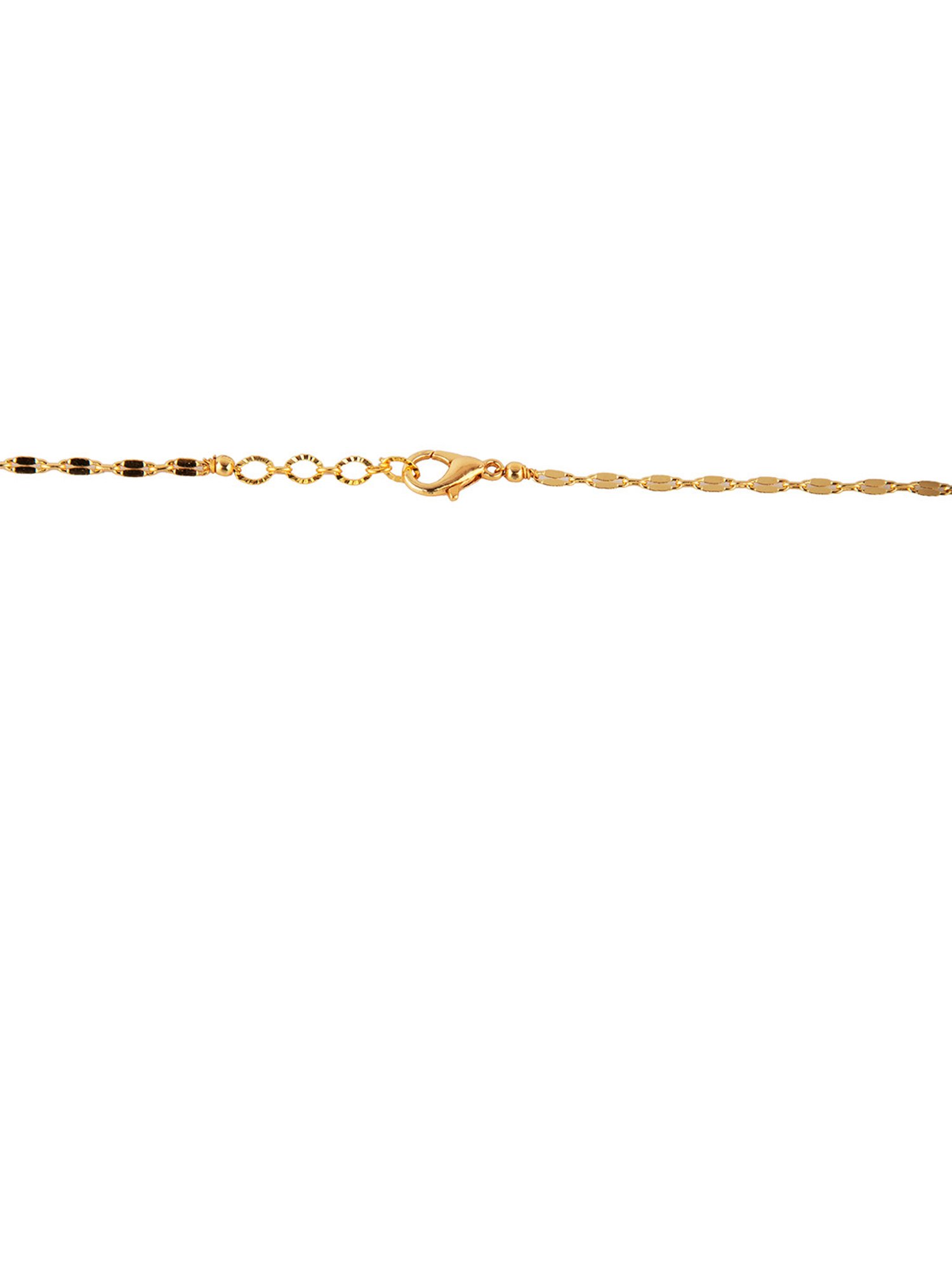 Prita by Priyaasi Gold-Plated Studded Circle Evil Eye Necklace