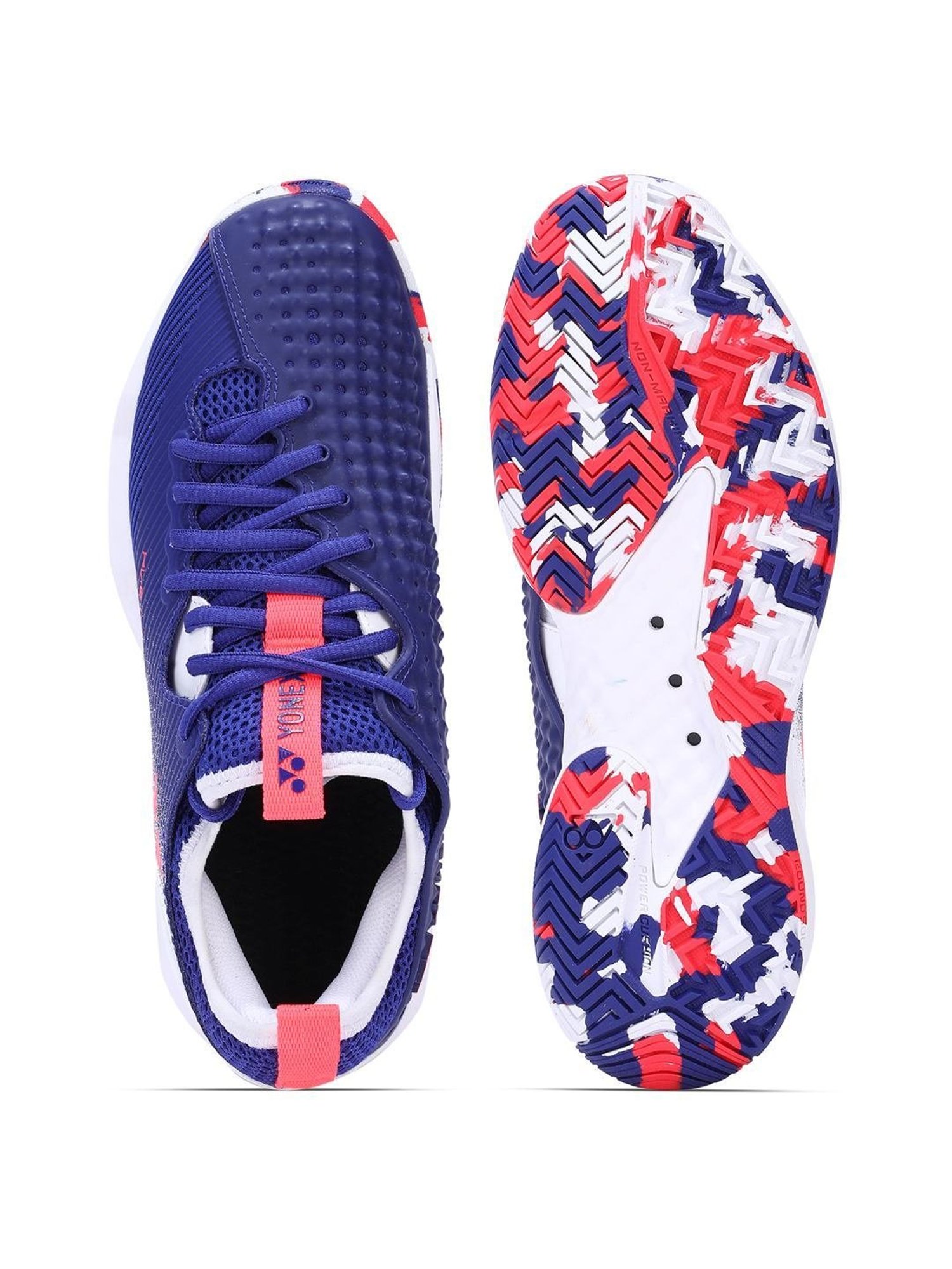 Yonex TENNIS SHOE FUSIONREV4 BLUE NON MARKING POWER CUSHION+