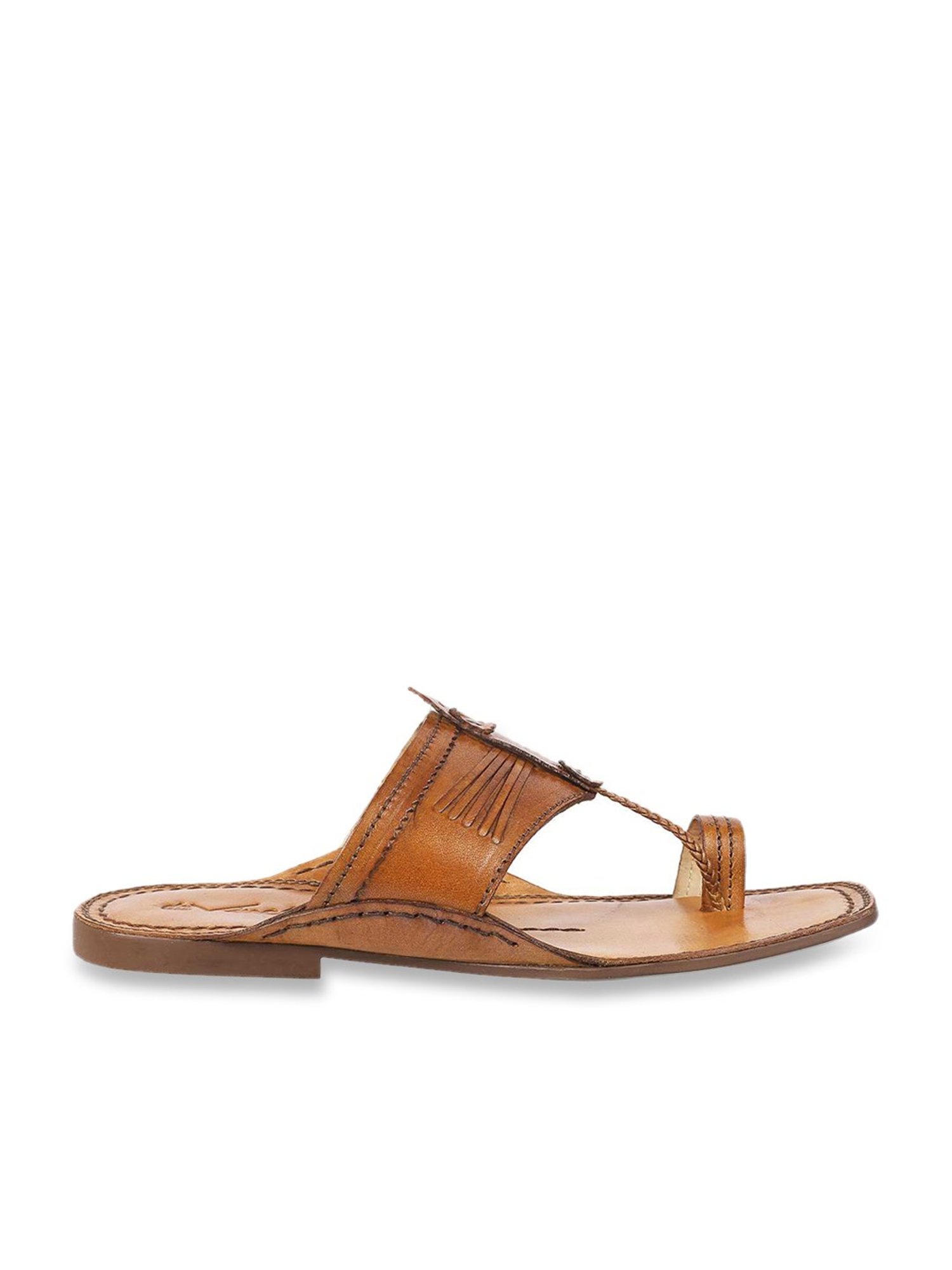 Da Vinchi by Metro Men's Tan Toe Ring Sandals
