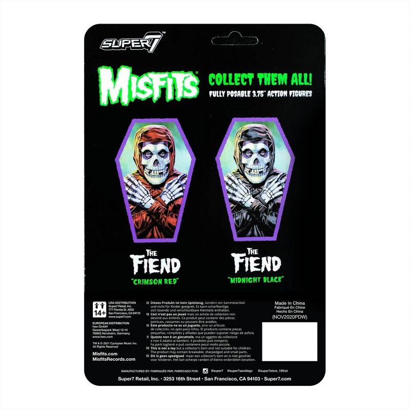 Super7 ReAction Figures - Misfits Fiend (Crimson Red)