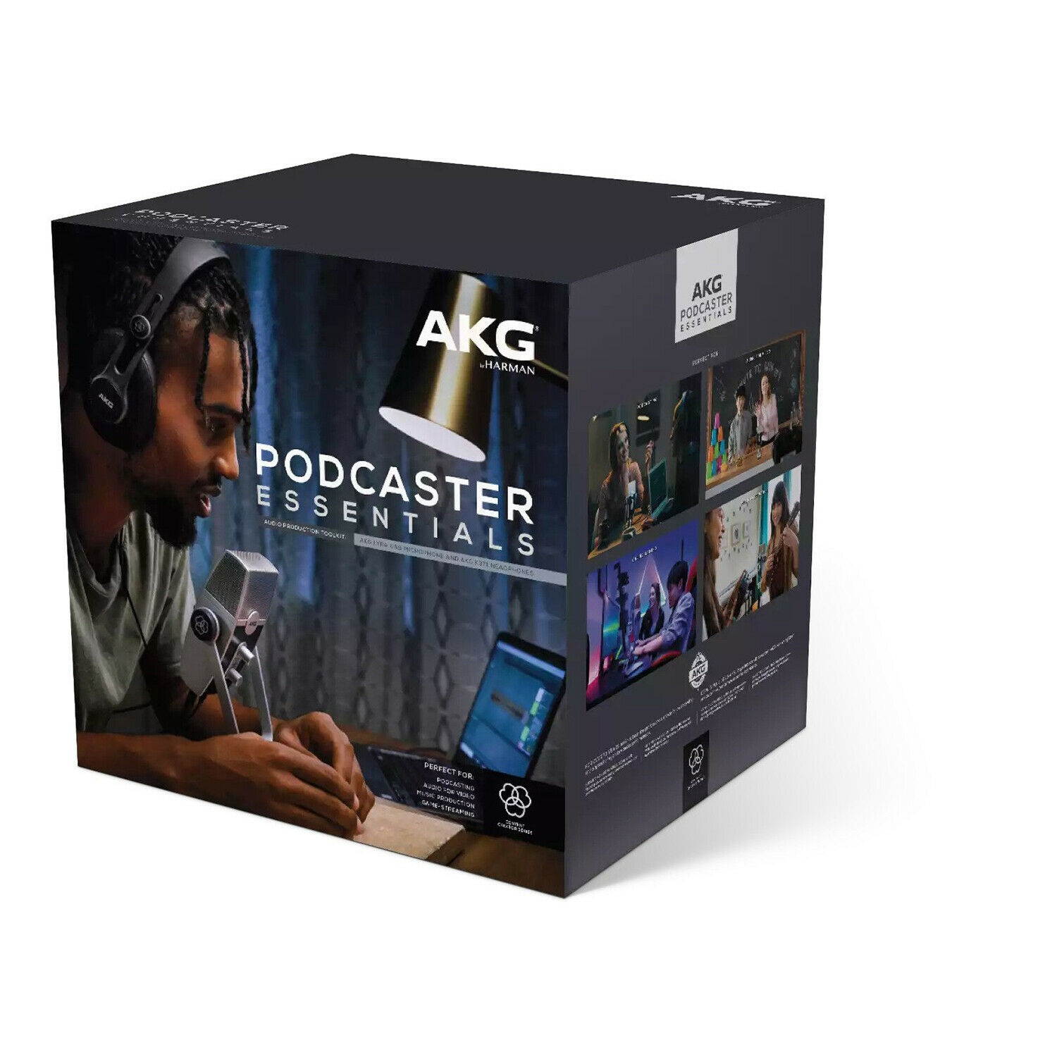 AKG Podcaster Essentials Toolkit w/ Lyra USB Microphone & K371 Headphones