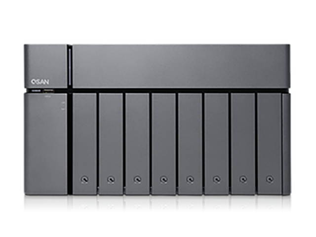 XCubeNAS XN5008T, Tower 8 +1 Bay with Intel Celeron 2.9 GHz Dual-Core CPU, 8GB DDR4 RAM (Max 32GB).