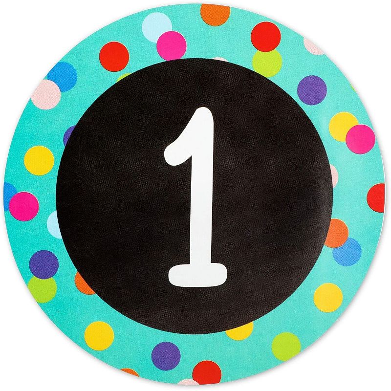 Bright Creations 36 Packs Number Stickers for the Office, Classrooms Supplies(4 Inches)