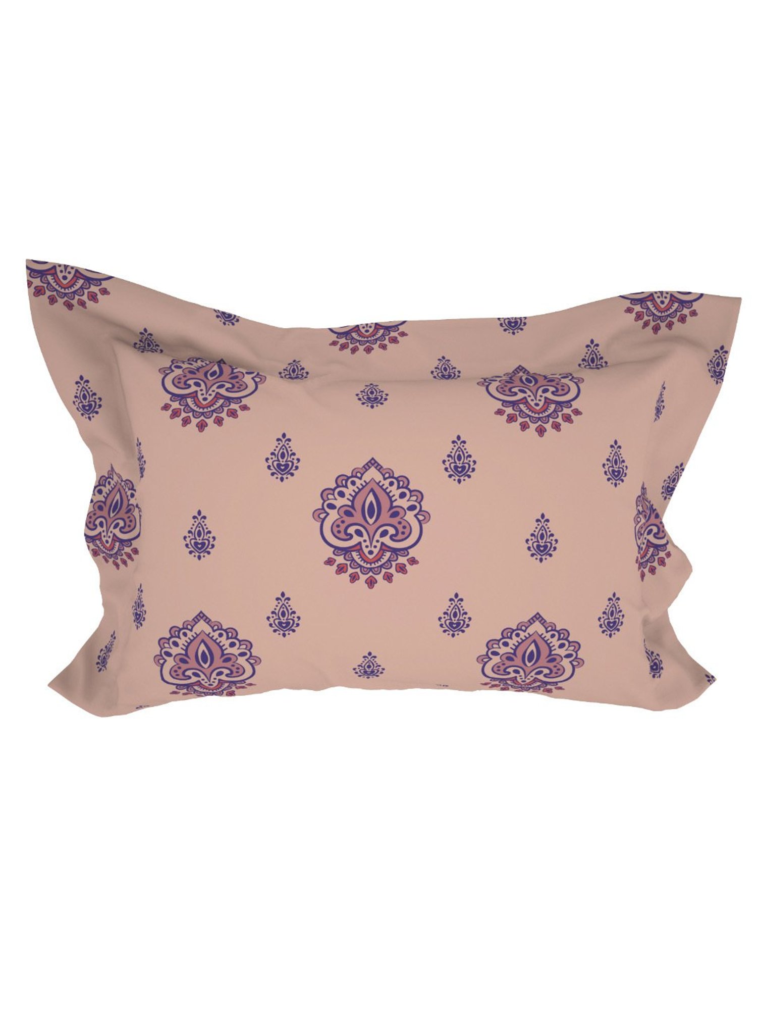 Welspun Adore Abstract Pink 105 TC Microfiber Double Bedsheet with 2 Pillow Covers