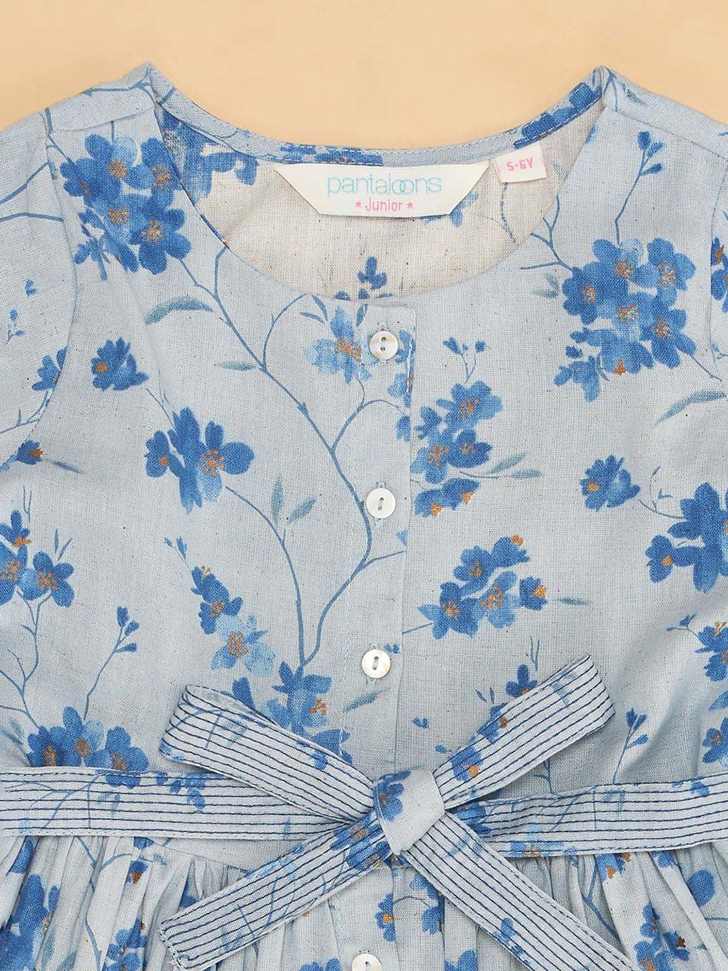 Budding Bees Kids Multicolor Floral Print Dress