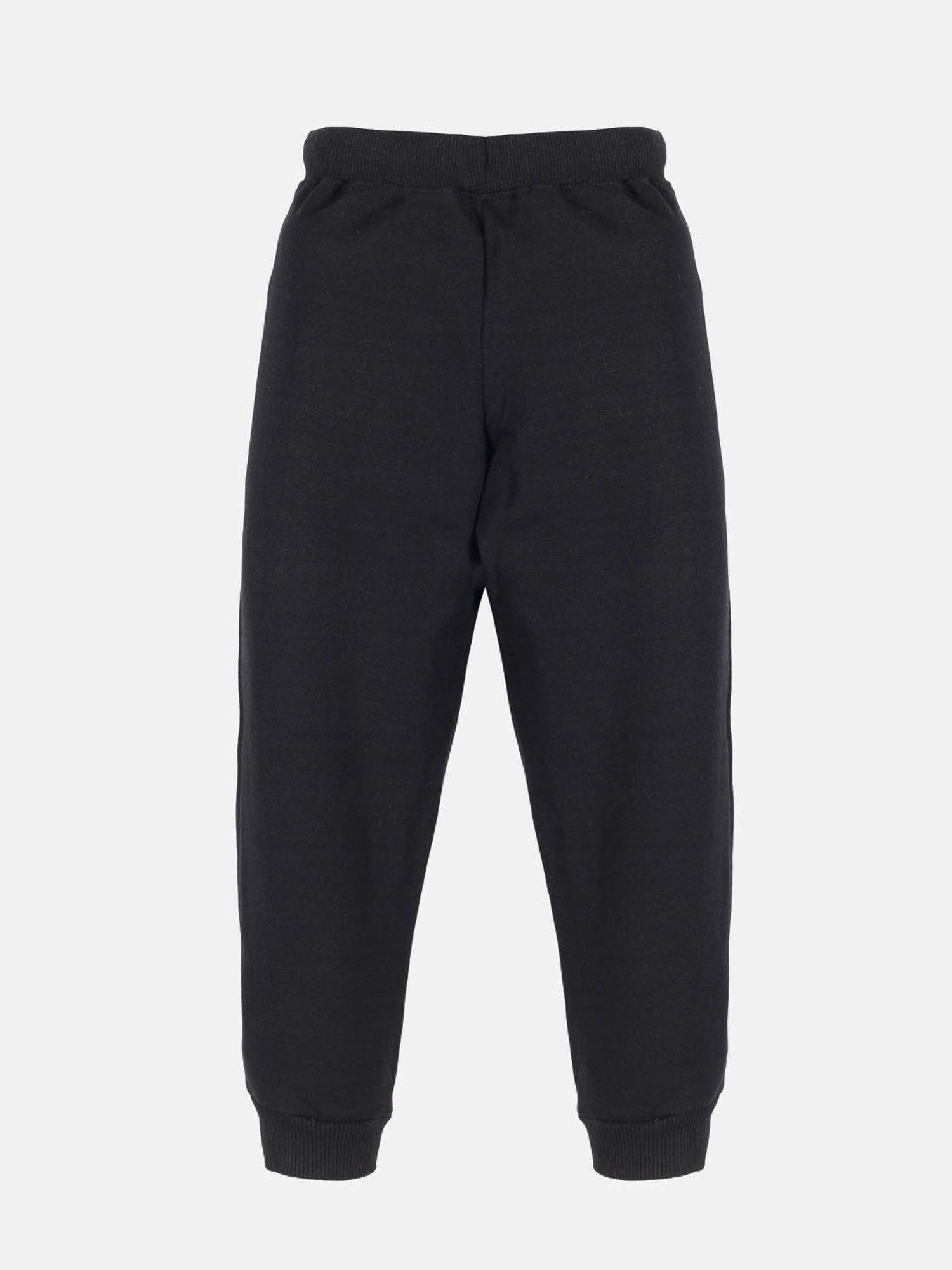 Kiddopanti Boys Black Solid Joggers