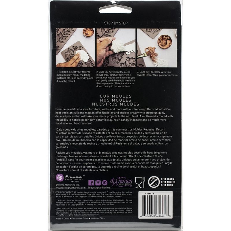 Prima Marketing Re-Design Mould 5"X8"X8mm-Floral Chain