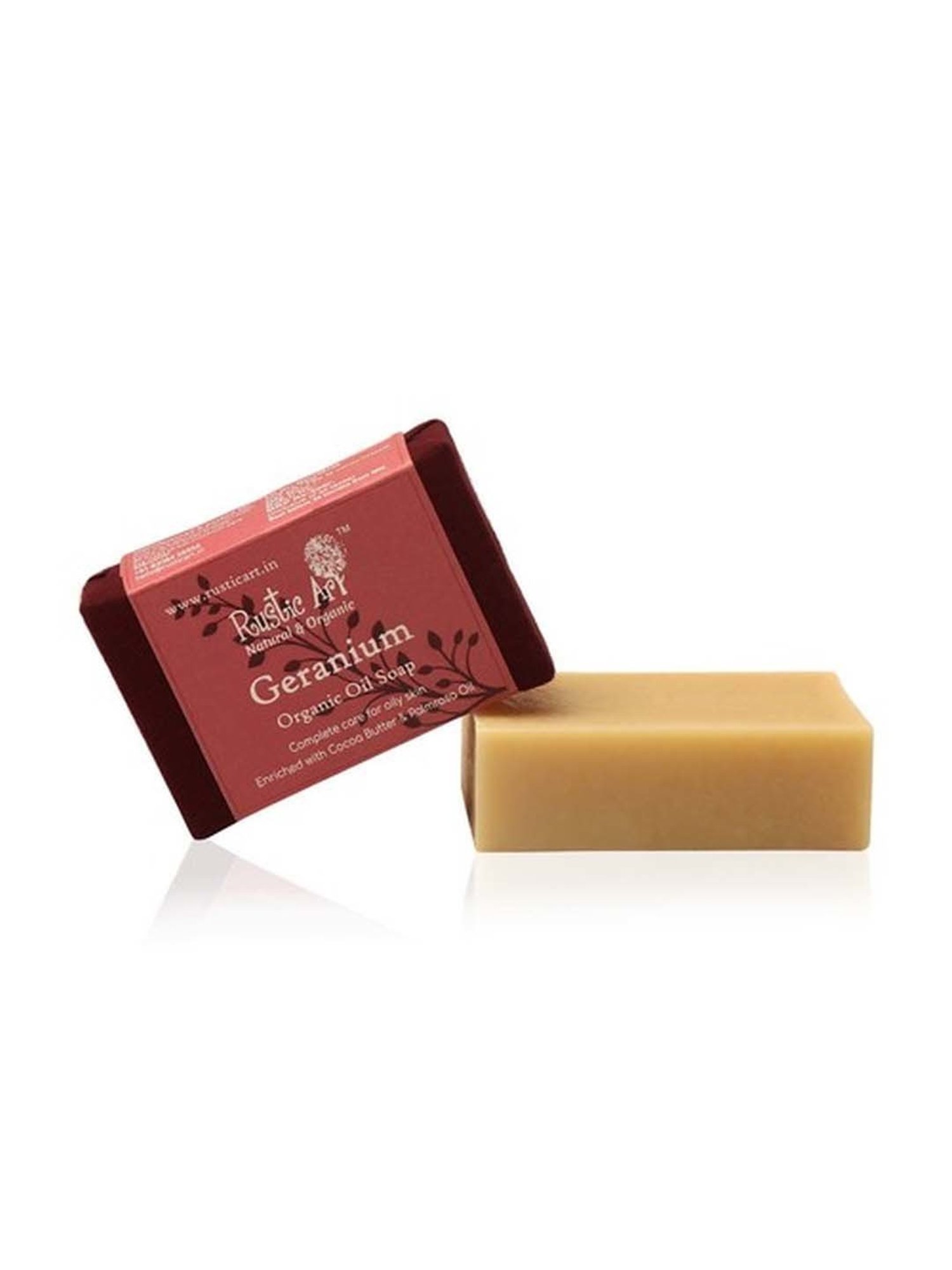 Rustic Art Geranium Soap - 100 gm