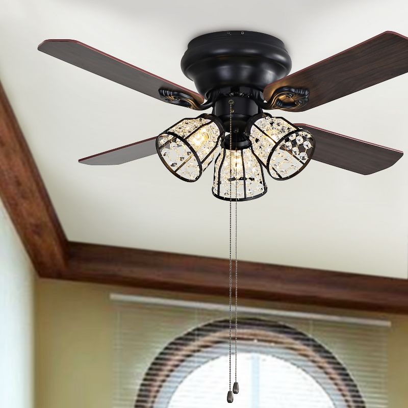 52" Casa Vieja Modern Rustic 3 Blade Ceiling Fan with Remote Brushed Nickel Natural Wood House Bedroom Living Room Home Kitchen
