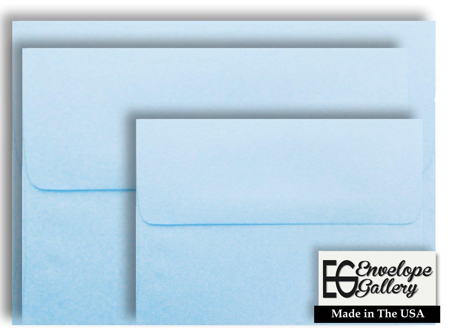 Blue Pastel 50 Boxed A6 (4-3/4 x 6-1/2) Envelopes for up 4-1/2 x 6-1/4 Invitations Birth Announcements Showers from The Envelope Gallery