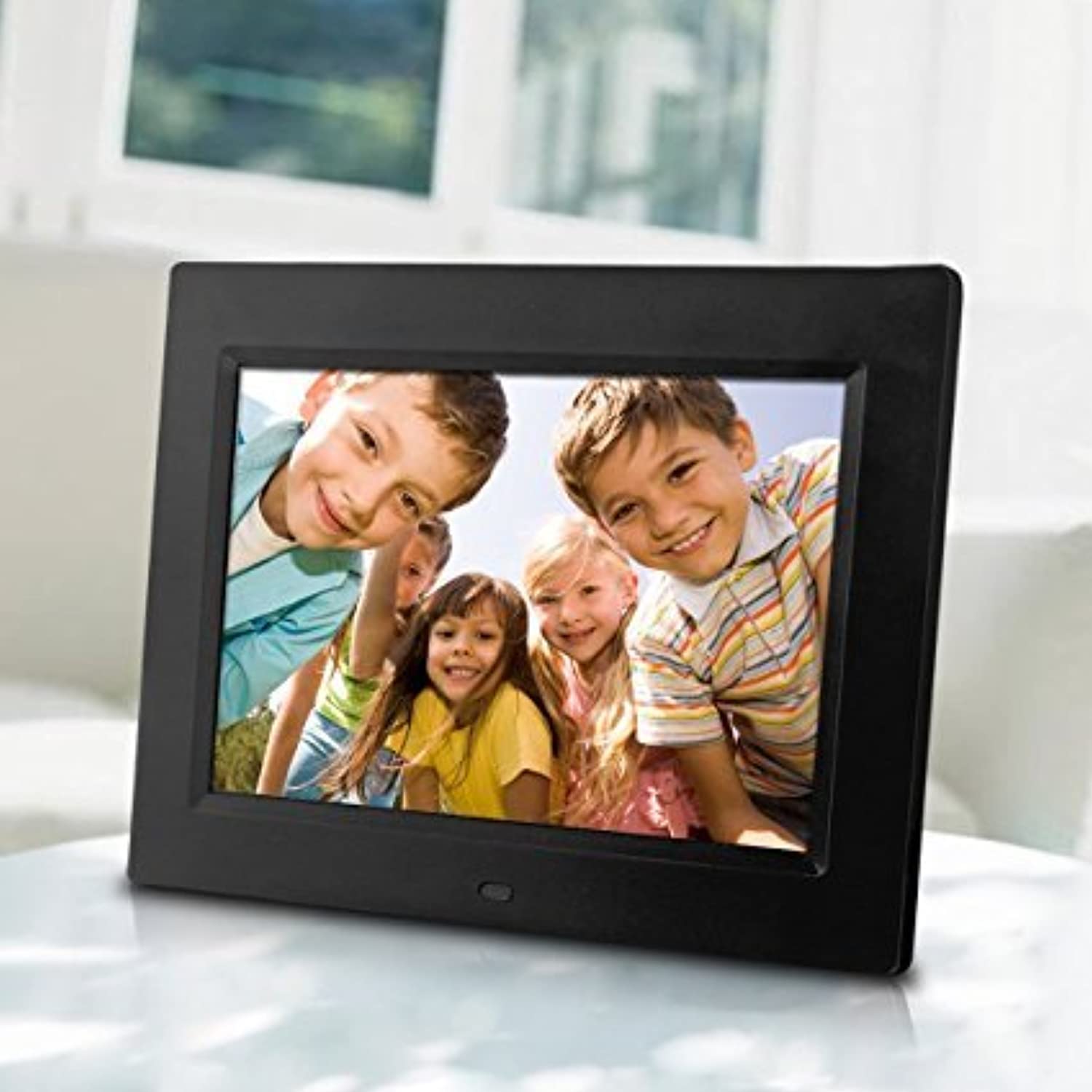 8 inch Digital Photo Frame & Multimedia Player - Display Videos & Photos & Set Music to Play. Includes 4GB Internal Storage, SD Card & USB Connections, a Variety of Transition Effects