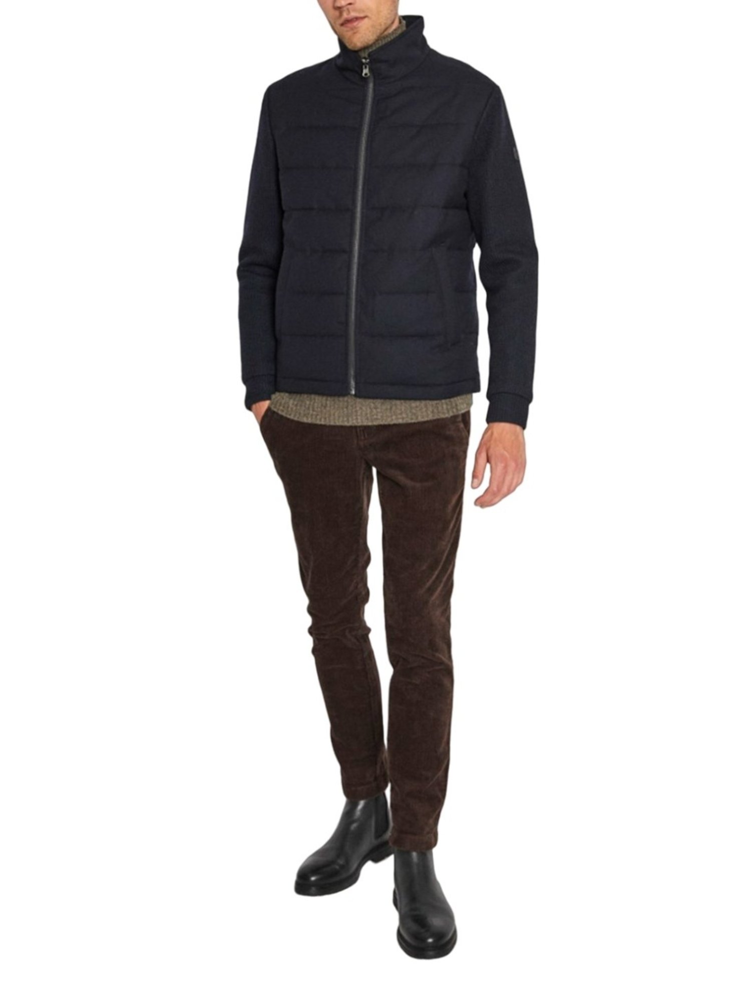 Bruun & Stengade Blue Regular Fit Puffer Jacket