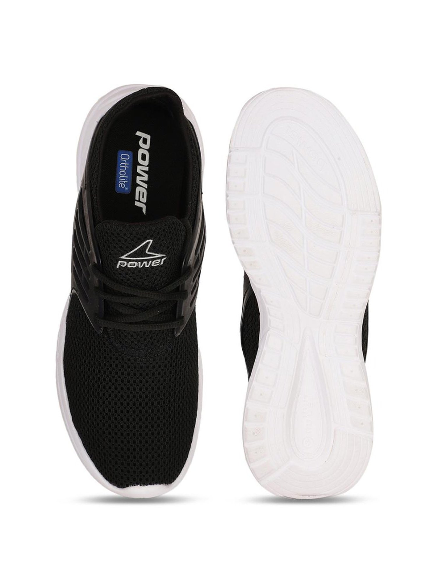 Power by Bata Men's Black Running Shoes