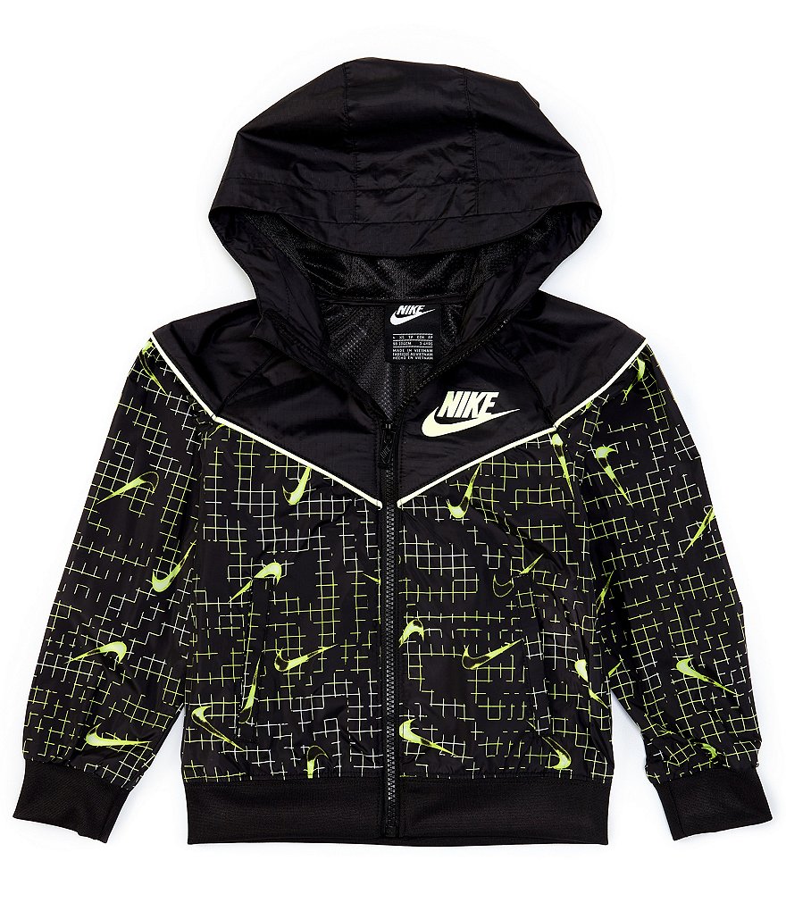 Nike Little Boys 2T-7 Digi AOP Swoosh Ripstop Windrunner Jacket