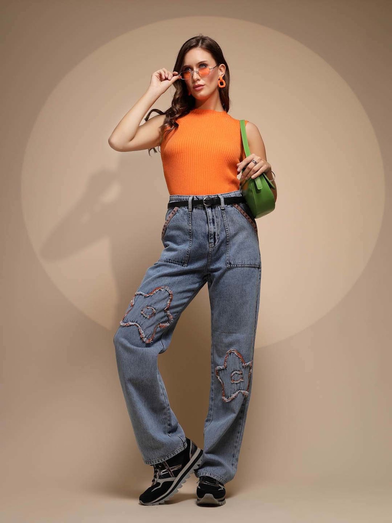 Global Republic Orange Tank Top