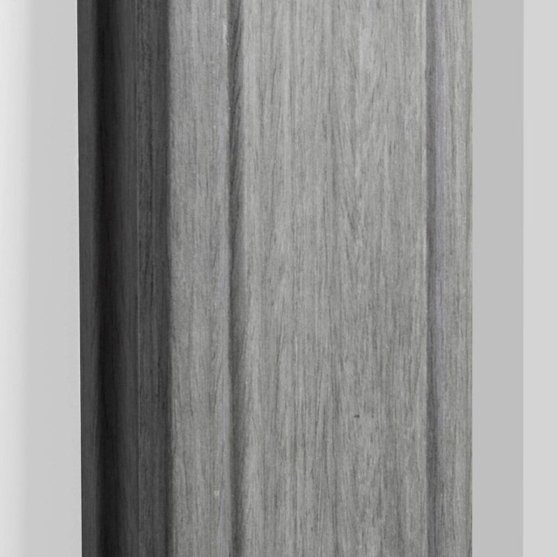 29.5" x 41.5" Textured Woodgrain Mirror Gray - Head West