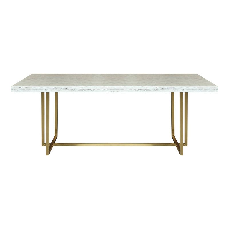 Horten Contemporary Dining Table Gold - Modern Home