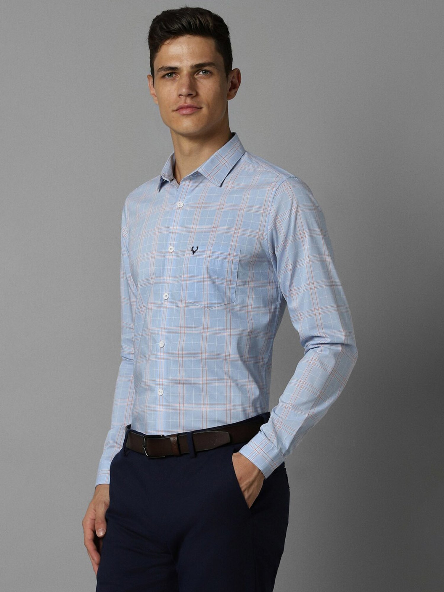 Arrow Sport Dark Green Cotton Slim Fit Shirt