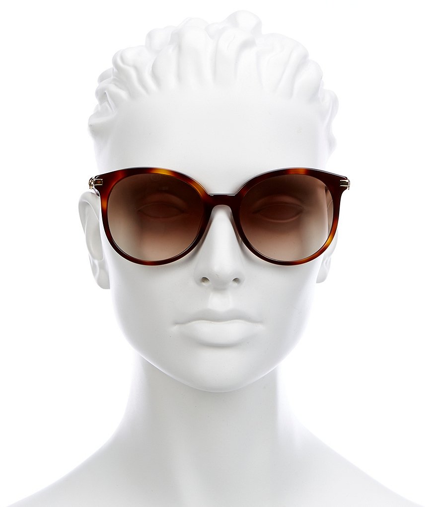 Alexander McQueen Round Tortoise Sunglasses