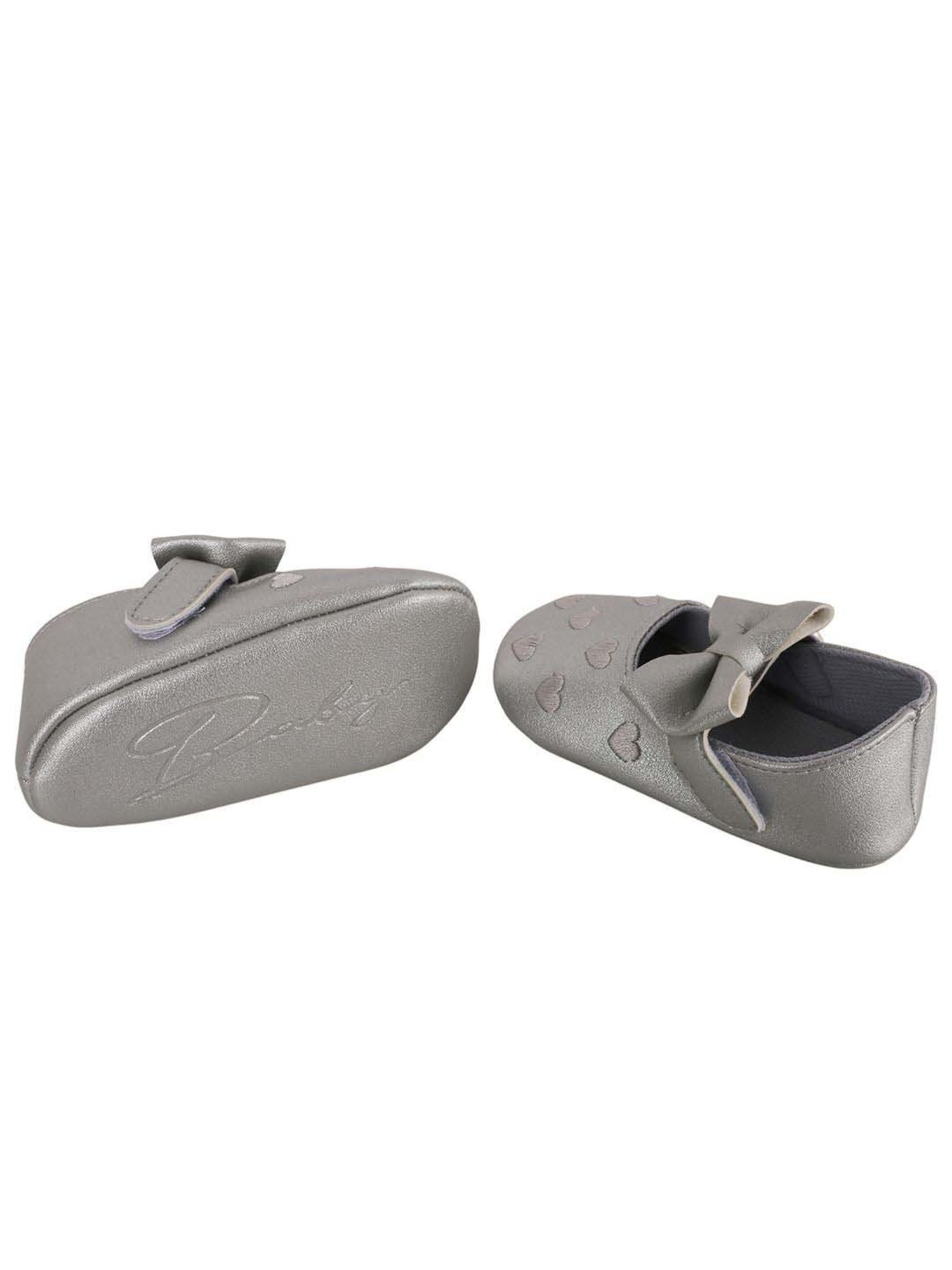 Baby Moo Kids Silver Casual Mary Jane Shoes