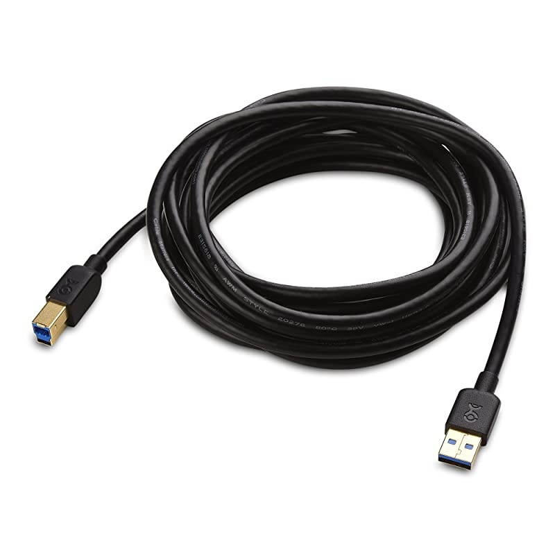 Long USB 30 USB 3 USB 30 A to B in Blue 15 ft